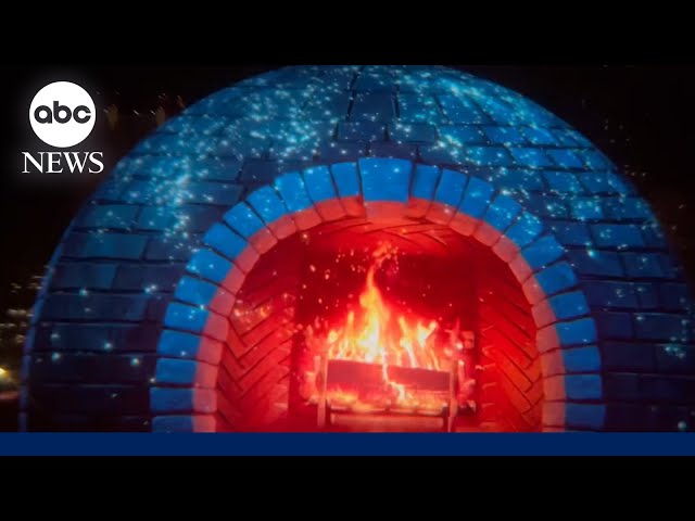 ⁣Las Vegas Sphere gets cozy for winter with giant hearth