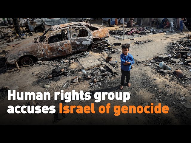 ⁣Human rights group accuses Israel of genocide