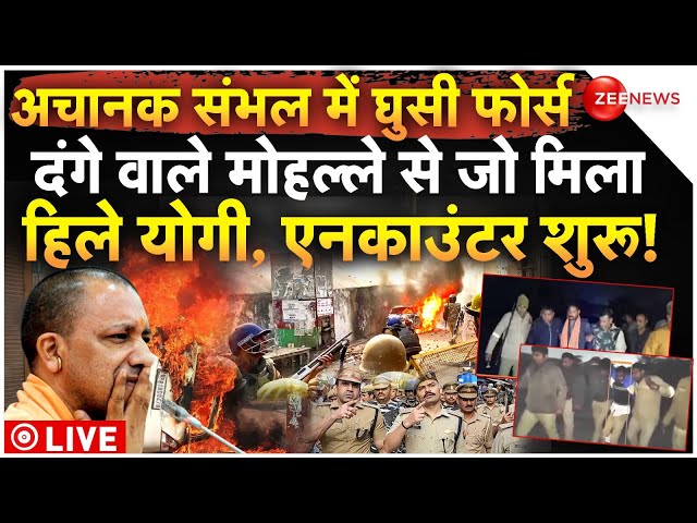 ⁣CM Yogi Force Big Action On Sambhal LIVE: संभल दंगे वाले मोहल्ले में घुसी फोर्स, जो मिला हिले योगी!