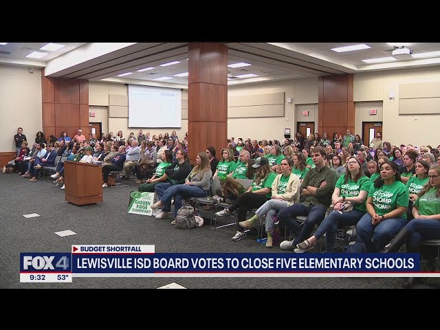 ⁣Lewisville ISD votes to close 5 elementary schools