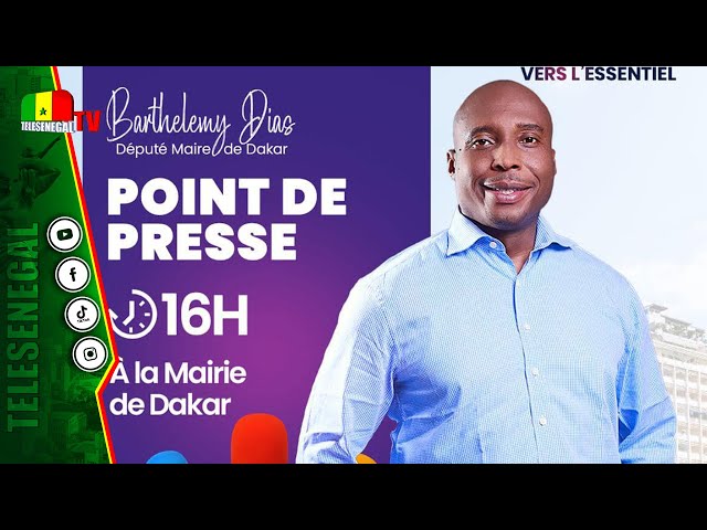 ⁣[LIVE] POINT DE PRESSE Barthelemy DIAS