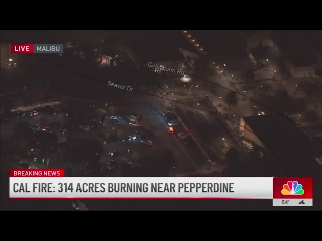 ⁣Franklin Fire prompts shelter-in-place at Pepperdine University