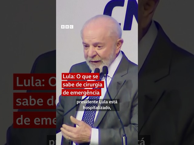 ⁣Lula é internado e passa por cirurgia para conter hemorragia intracraniana  #bbcbrasil #lula