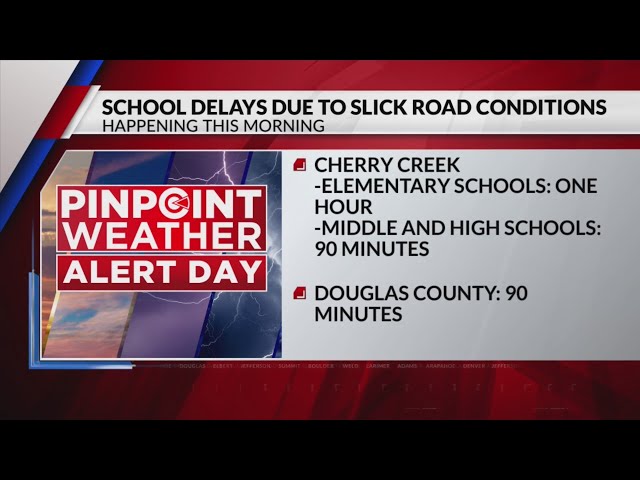 ⁣Some Colorado schools delayed Tuesday morning