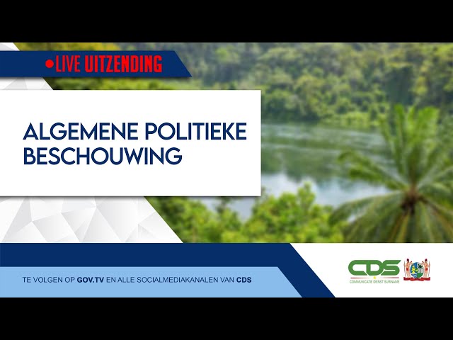 ⁣ALGEMENE POLITIEKE BESCHOUWING 10-12-2024