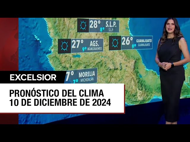 ⁣Clima para hoy 10 de diciembre de 2024