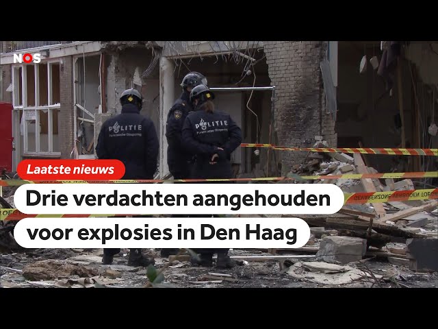 ⁣Politie houdt drie mannen aan voor betrokkenheid bij de explosies in Den Haag