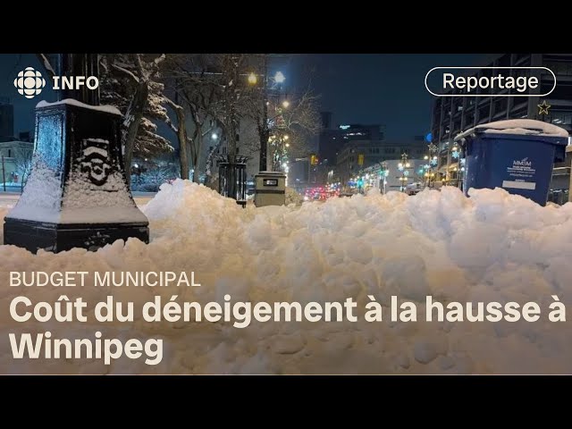 ⁣Le déneigement coûte de plus en plus cher à la Ville de Winnipeg