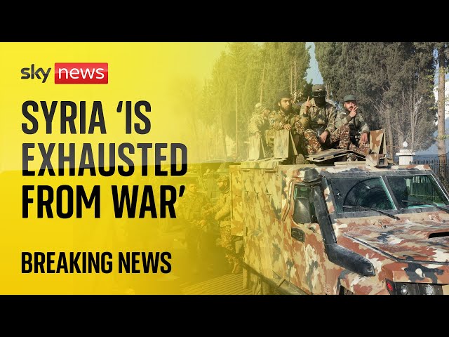 ⁣The world does not need to fear Syria, rebel leader tells Sky News