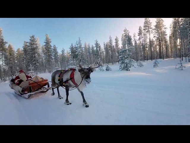 ⁣Weniger Schnee im Weihnachtsmann-Dorf in Lappland