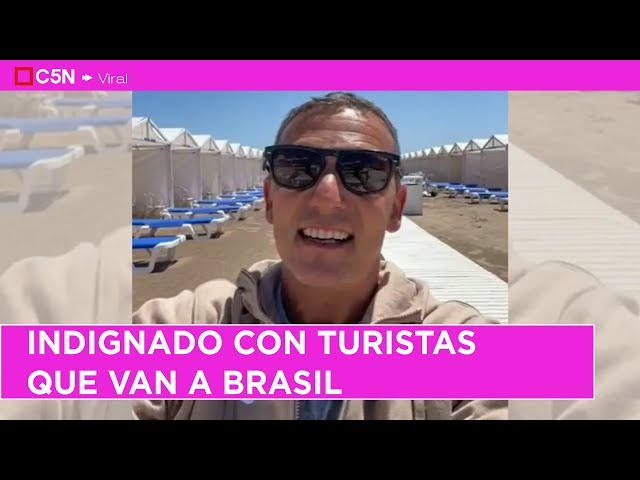 ⁣EL DUEÑO de un BALNEARIO INDIGNADO por los TURISTAS que se VAN a BRASIL