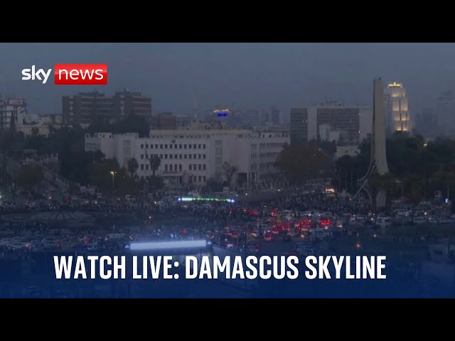 ⁣Syria latest: Damascus skyline live | Rebel leader tells Sky the world does not need to fear Syria