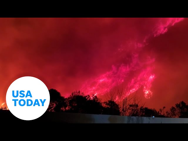 ⁣Franklin fire prompts evacuations near Pepperdine University | USA TODAY