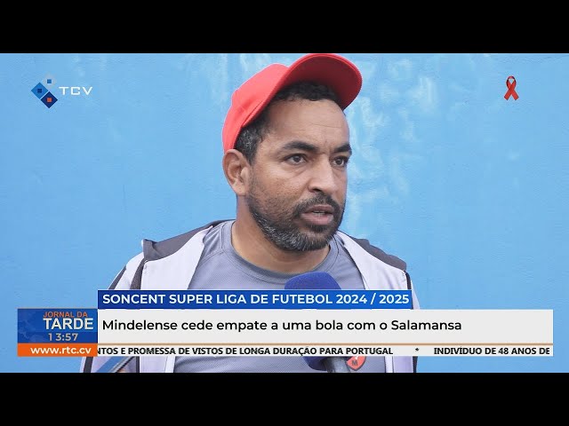 ⁣Mindelense cede empate a uma bola com o Salamansa