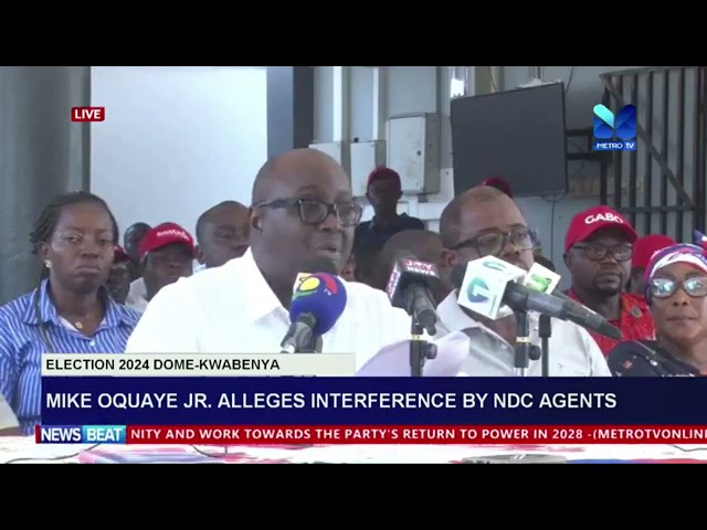 ⁣Mike Oquaye Jr. alleges interference by NDC agent