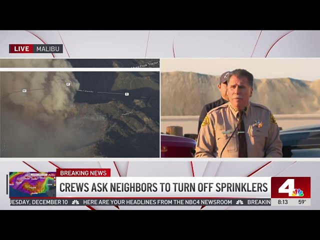 ⁣LA County Sheriff Robert Luna updates LASD response to Franklin Fire