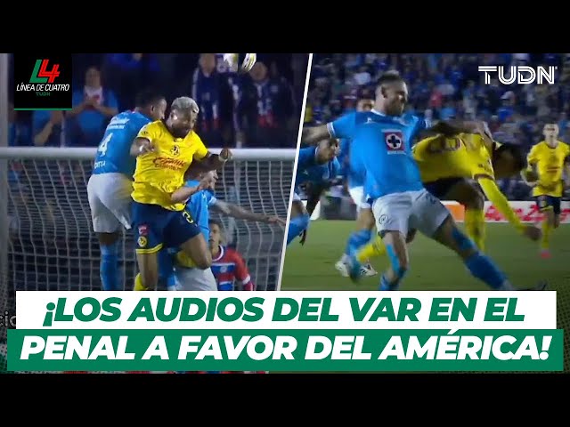 ⁣¿Te lo perdiste?  Aquí los AUDIOS Y REVISIÓN del VAR en el penal de América | TUDN