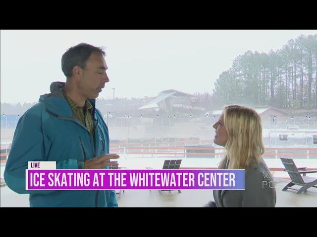 ⁣Ice Skating at the Whitewater Center's ice rink