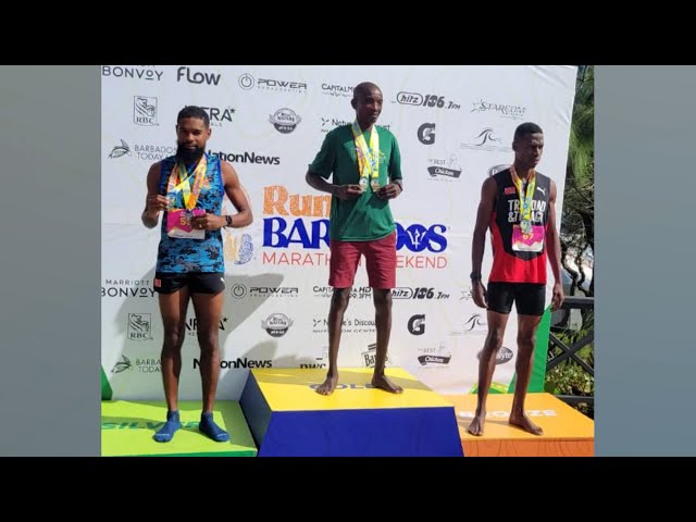 ⁣TTDF's Pereira And Mitchell Finish 2nd And 3rd In Barbados 5K And Marathon