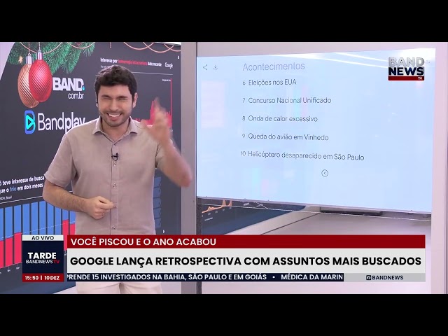 ⁣Google mostra os assuntos que bombaram em 2024 no Brasil