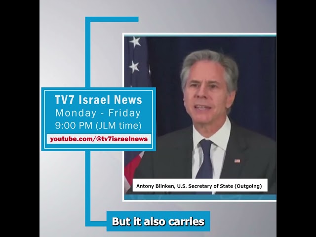 ⁣TV7 Israel News - Antony Blinken, U.S. Secretary of State (Outgoing)