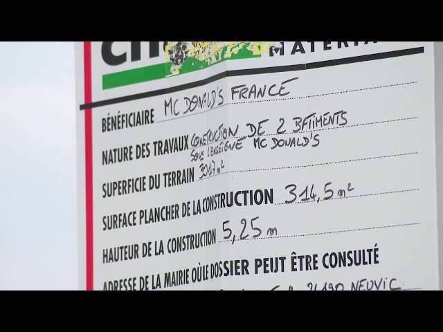 ⁣L'implantation d'un fast-food crée la discorde à Neuvic-sur-l'Isle