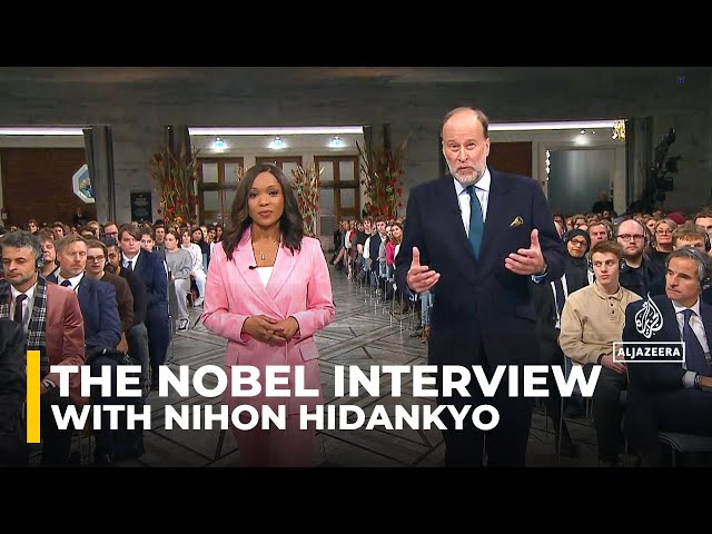 ⁣The Nobel interview with Nobel Peace Prize winners Nihon Hidankyo | News Special