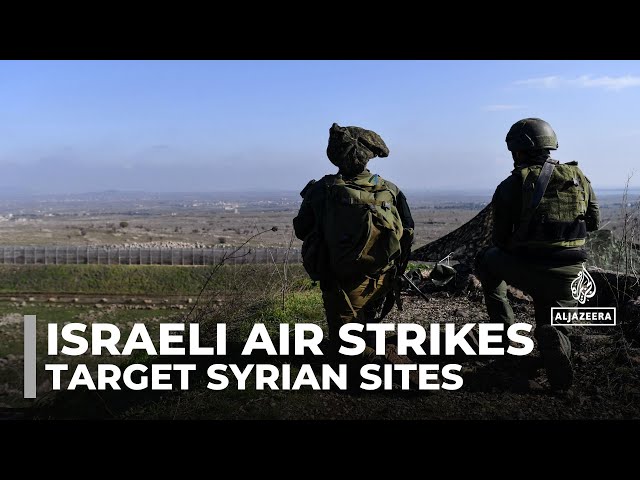 ⁣Air strikes target Syrian sites: Israel denies it's advancing toward Damascus