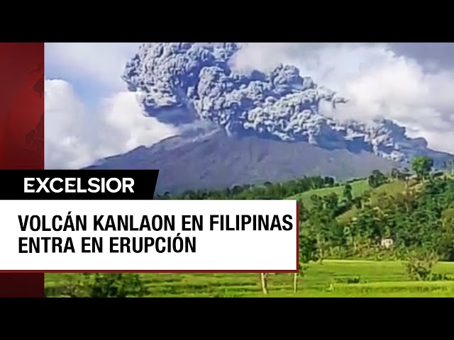 ⁣Alerta en Filipinas por la erupción del volcán Kanlaon