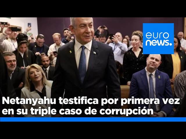 ⁣Benjamin Netanyahu testifica por primera vez en su triple caso de corrupción