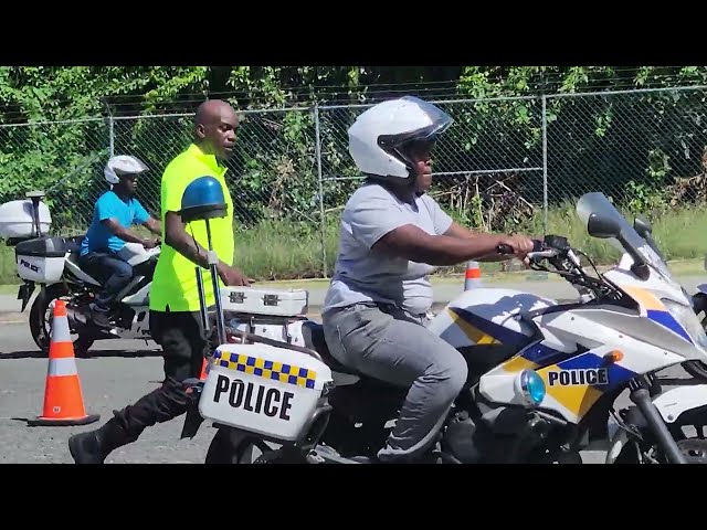 ⁣New Police Recruits Complete Motorcycle Training