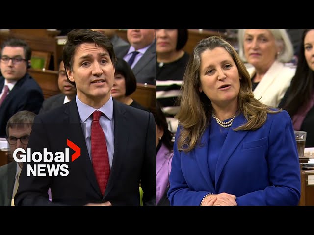 ⁣Freeland denies claims she's at odds with Trudeau over GST holiday: "We are united"