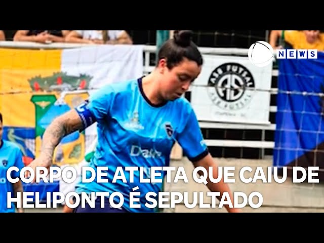 ⁣Corpo de atleta que caiu de heliponto é sepultado em SC