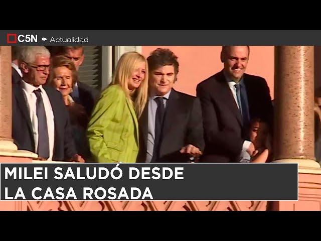 ⁣MILEI saludó desde la CASA ROSADA