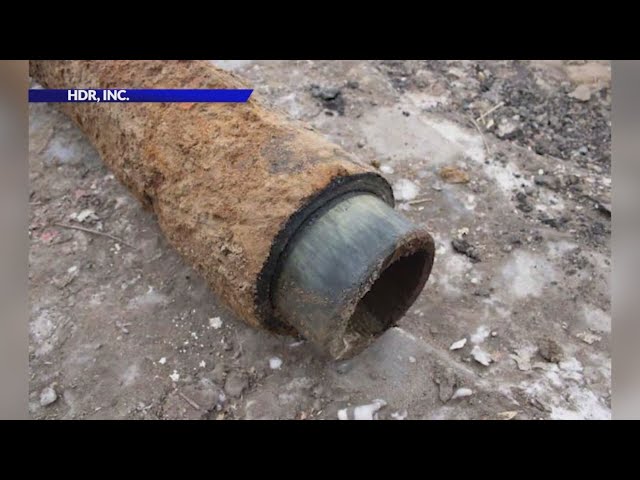 ⁣Denver Water crews uncover 'highly unusual' pipe during construction work