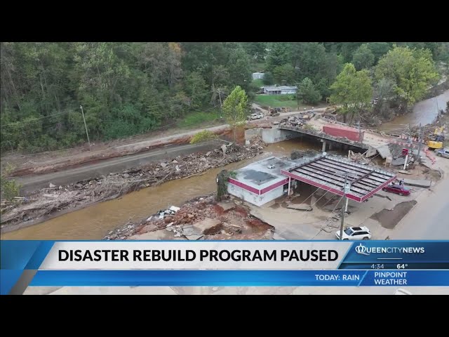 ⁣NC pauses program to rebuild homes from disasters