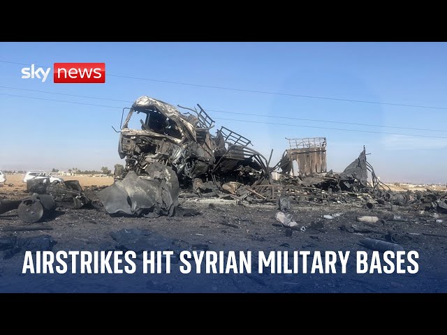 ⁣Israel and Turkey conduct airstrikes on Syria's military bases