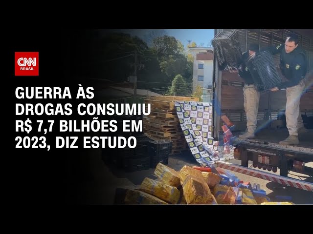 ⁣Guerra às drogas consumiu R$ 7,7 bilhões em 2023, diz estudo| CNN PRIME TIME