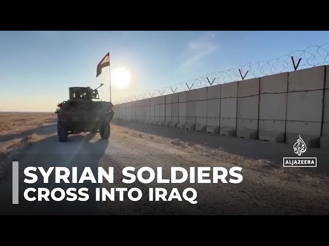 ⁣Syrian soldiers cross into Iraq: Troops being hosted by the Iraqi military