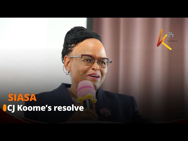 ⁣CJ Koome says she will not resign