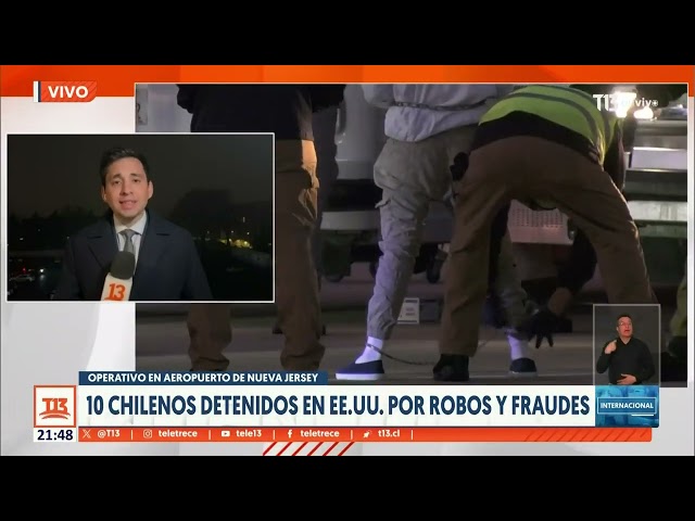 ⁣10 chilenos detenidos en EE.UU. por robos y fraudes