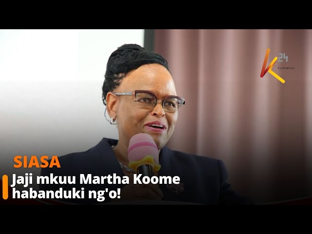 ⁣Jaji mkuu Martha Koome habanduki ng'o!