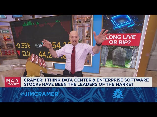 ⁣Jim Cramer talks the recent fall of enterprise software stocks