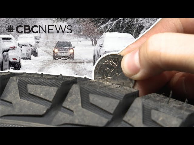 ⁣We should all be checking the state of our winter tires. Here’s how, and why