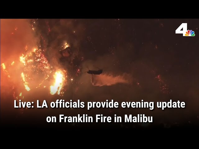 ⁣Watch Live: LA officials are providing update on Franklin Fire in Malibu