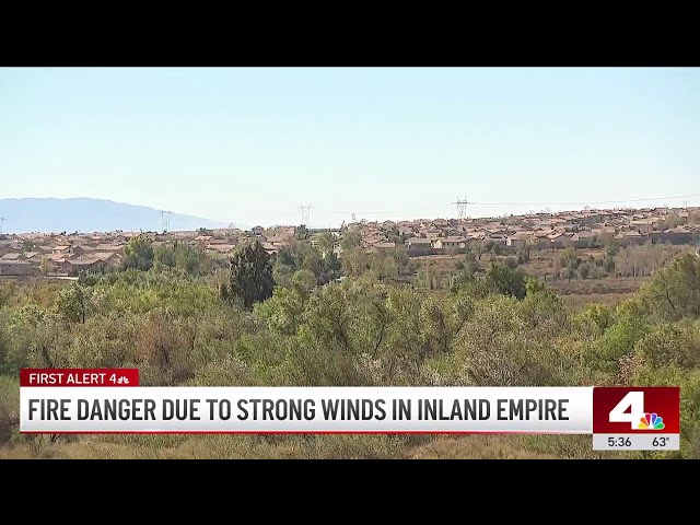 ⁣Inland Empire firefighters brace for the worst amid red flag warning