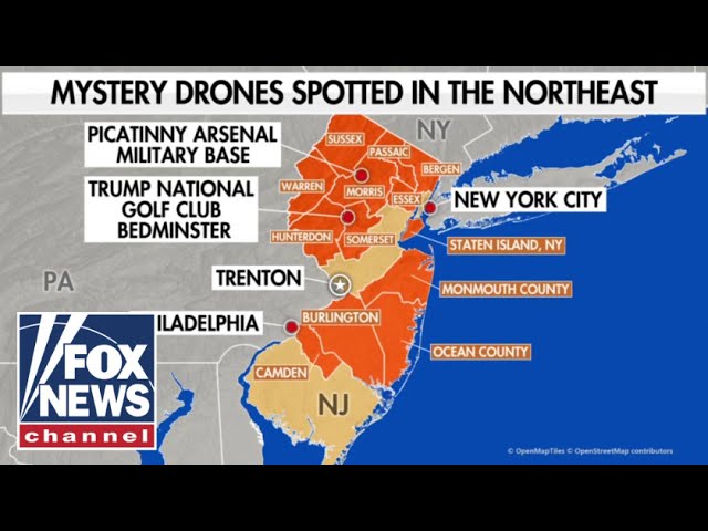 ⁣Drones swarm New Jersey as governor dismisses concern for public safety