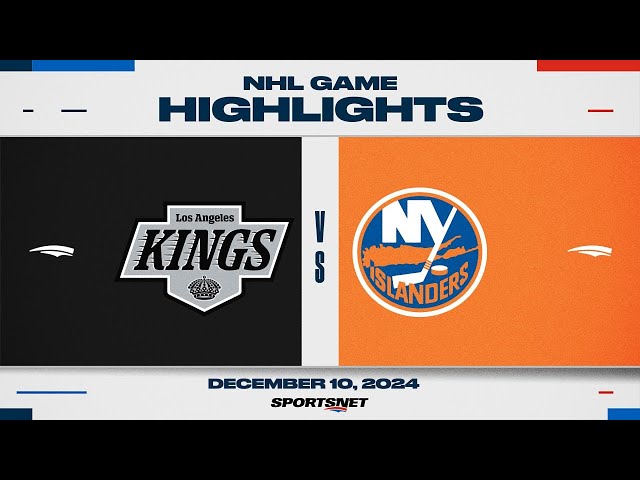 ⁣NHL Highlights | Kings vs. Islanders - December 10, 2024