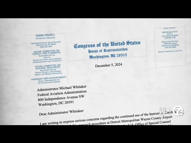 ⁣'It does concern me.' Rep. Dingell demands answers over DTW landing approach