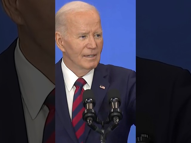 ⁣President Biden says he "prays to God" that Trump “throws away” Project 2025 #shorts